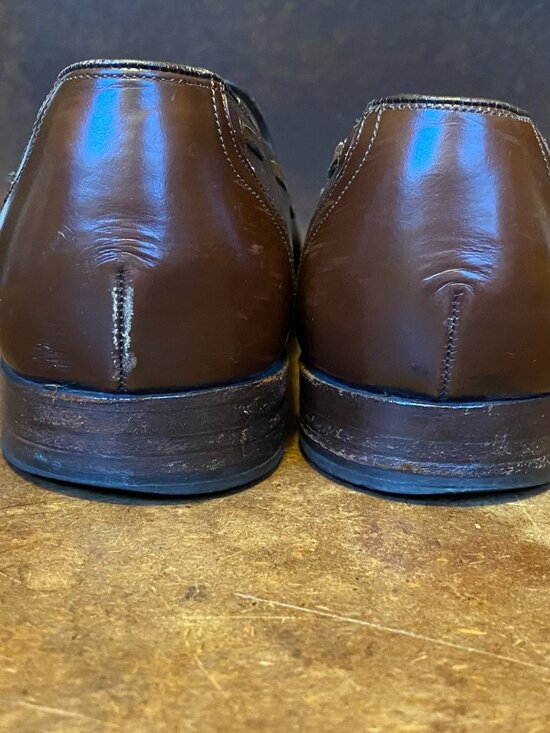 Vintage Alan McAfee London England Bullock Jones Brown Leather Tassel Loafers 11 main image 10